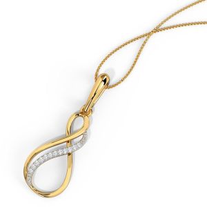 Twin Infinity Diamond Pendant