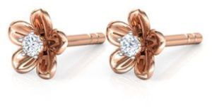 Vinca Stud Diamond Stud Earrings