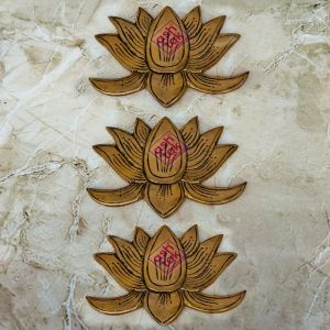 Brass Antic Lotus Design Wall Art