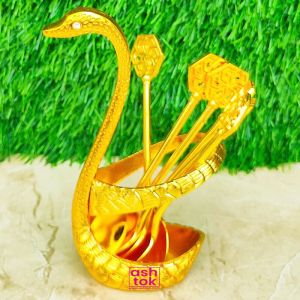 Brass Swan Spoon Stand