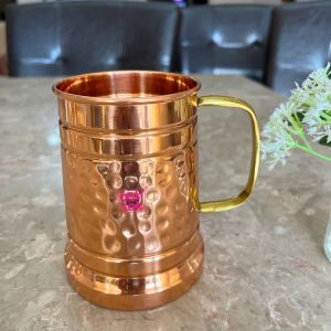 Copper Beer Mug Hammered Design