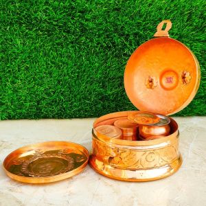 Pure Copper Embossed Pan Daan