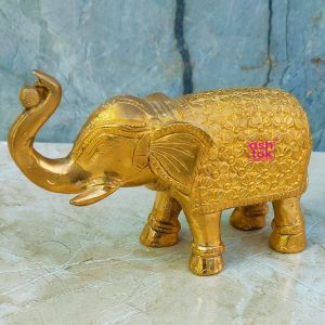 brass home decor elephant showpiece