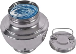 Stainless Steel Lota With Threaded Cap And Handle