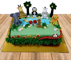 Jungle Theme Cake A