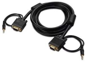 VGA Monitor Cable with 3.5mm Stereo Audio