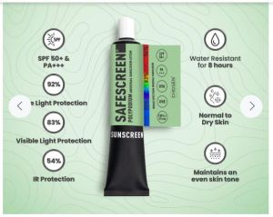 SAFESCREEN Polypodium Universal Sunscreen Lotion SPF