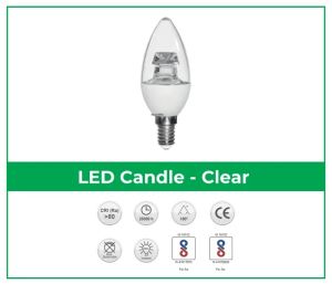 LED Clear Candle Bulb