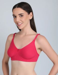 Non Padded Bra In Pink Colour