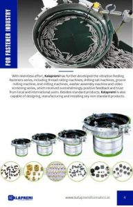 Vibrator Bowl Feeder for Rivet