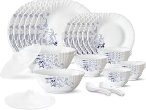 Borosil Glass Opalware Kitchen Dinner Set