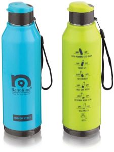 NanoNine Insulated Hot and Cold Inner Steel Water Bottle