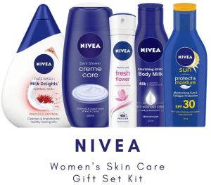 Nivea Womens Skin Care Kit 5 Pieces Gift Set