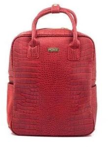 Perse Womens Fashion Back Pack Bag 450 Red