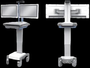 AMiS-50ETB Dual Display Telehealth Cart