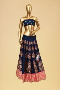 Banarasi Silk Kadwa Jangla Lehenga