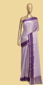 Chiffon Emboss-Brocade Saree