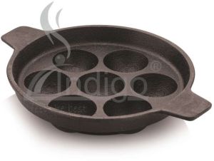 CAST IRON APPAM PAN DOUBLE HDL