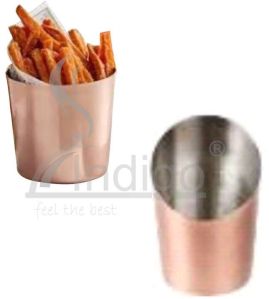 SS COPPER FRENCH FRY CUP