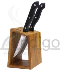 wooden knife holder