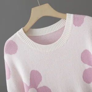 womens flat knits sweater