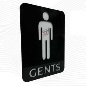 Acrylic Restroom Signage (Black & White)