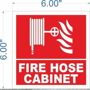 Fire Hose Cabinet Signage Board