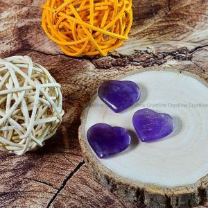 Amethyst Small Hearts (Set Of 3)