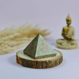 Unakite Pyramid 2 Inch