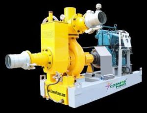 cap skid dewatering pump