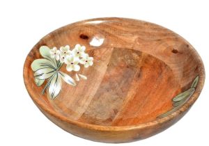 Enamel Wooden Bowl