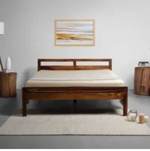 Premium Sheesham Wood Bed, Queen Size