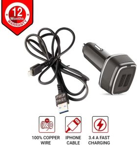 CAR CHARGER MC-12 WITH I PHONE CABLE