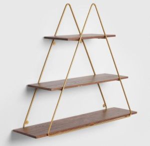 Decorative Iron Triangle Wall Shelf