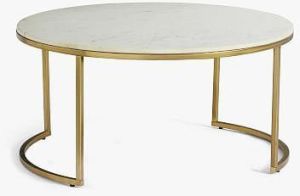 Marble Top Round Iron Table