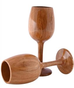 wooden wine glass