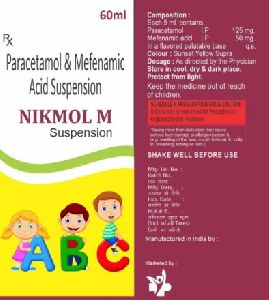 mefenamic acid paracetamol suspension