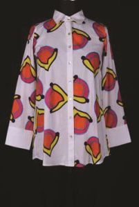 CM10011 Ladies Cotton Modal Printed Shirt