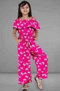 Cotton Girls Jumpsuit