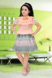 Girls Top Skirt Set