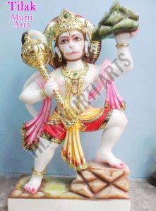 Veer Hanuman Marble Statue