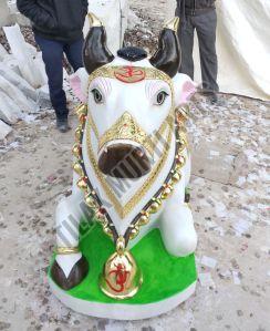 White Marble Nandi Statue