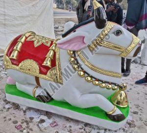 White Marble Nandi Statue