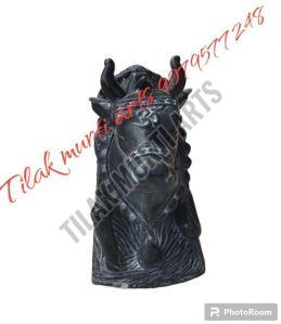 Marble Nandi black statue