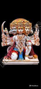 Marble Panchmukhi Hanuman Statue