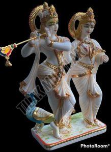 Marble Radha Krishna Statue