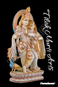 Jugal Jodi Radha Krishna Marble Statue