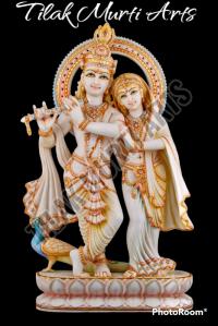 Jugal Jodi Radha Krishna Marble Statue