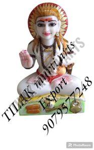 Polished Baba balak nath marble statue