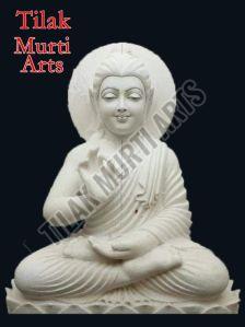 polished Gautam Buddh marble statue